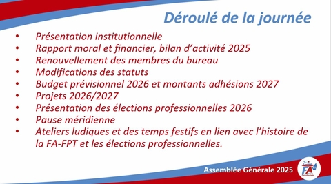 Assemblée générale 2025 du Syndicat départemental Ardèche FA-FPT07